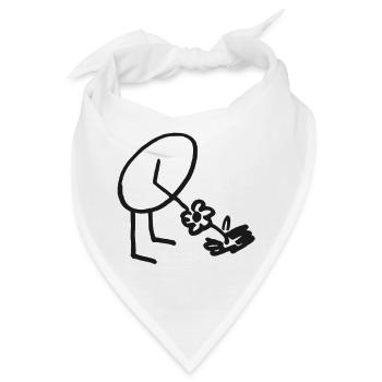 Sensibel mit allen Sinnen wahrnehmen - Bandana - Weiß - Vorne