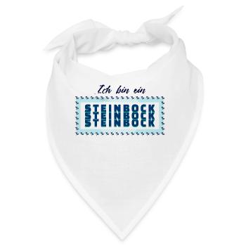 Tierkreiszeichen Steinbock Statement Horoskop - Bandana - Weiß - Vorne