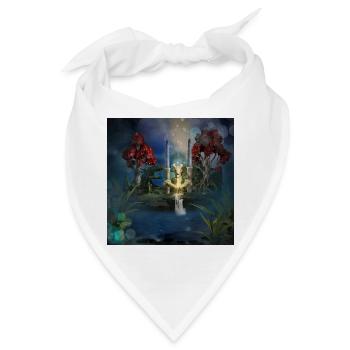 Drachenhöhe auf der Insel - Bandana - Weiß - Vorne