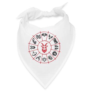 Konstellation Steinbock Tierkreiszeichen Himmel - Bandana - Weiß - Vorne