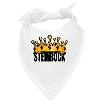 Gezeiten Esoterik Spruch Steinbock Tierkreis - Bandana - Weiß - Vorne