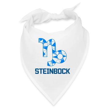 Steinbock Sternbild Tierkreiszeichen Esoterik - Bandana - Weiß - Vorne