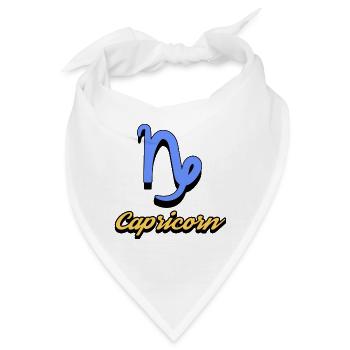 Gezeiten Horoskop Steinbock Himmel Astronomie - Bandana - Weiß - Vorne