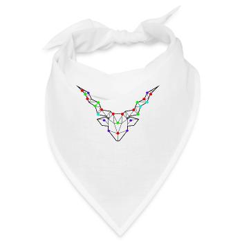 Sterne Steinbock Horoskop Esoterik Konstellation - Bandana - Weiß - Vorne