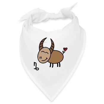 Horoskop Steinbock Astronomie Galaxie Astrologie - Bandana - Weiß - Vorne