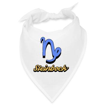 Tierkreiszeichen Horoskop Spruch Steinbock Himmel - Bandana - Weiß - Vorne