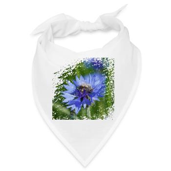 Biene mit den Taschen voll mit Pollen - Bandana - Weiß - Vorne