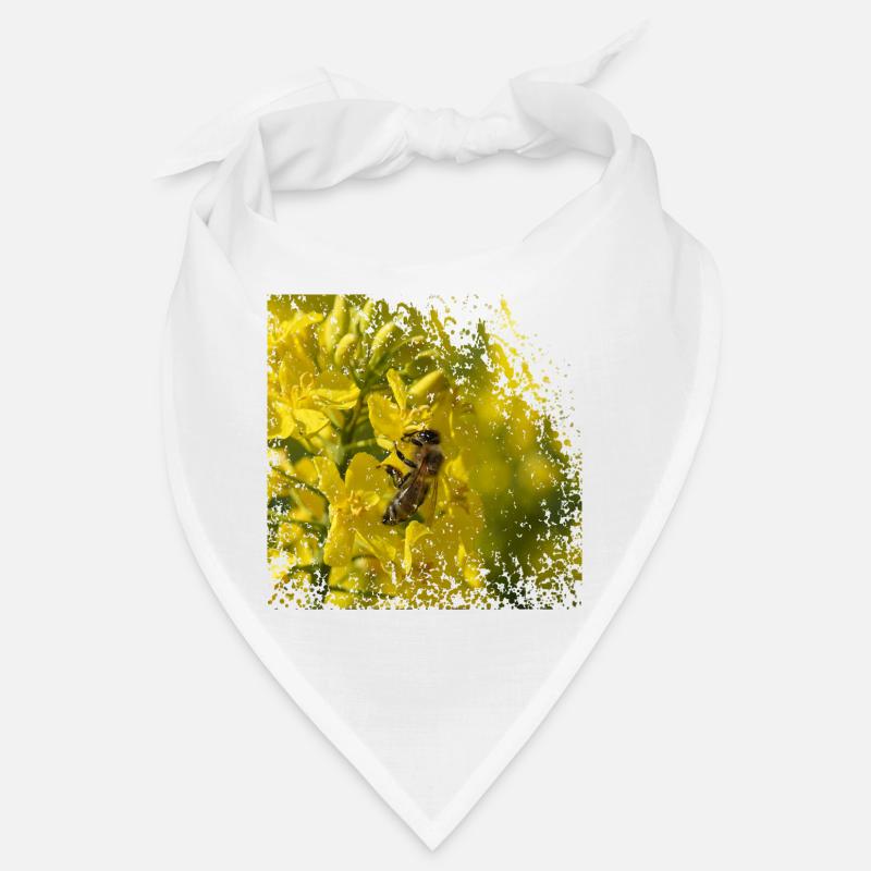Bee on rapeseed blossom Bandana
