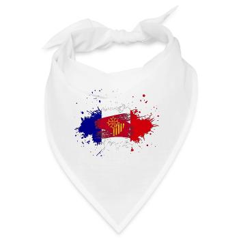 Splash Tricolore Languedoc Roussillon - Bandana - Weiß - Vorne