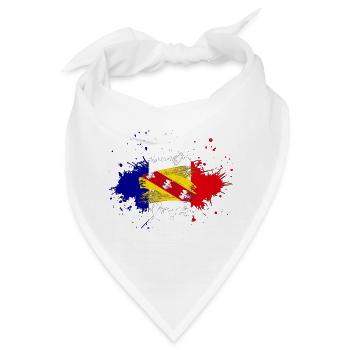 Splash Tricolore Lothringen - Bandana - Weiß - Vorne