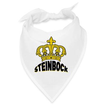 Steinbock Horoskop Spruch Sternzeichen Aberglaube - Bandana - Weiß - Vorne