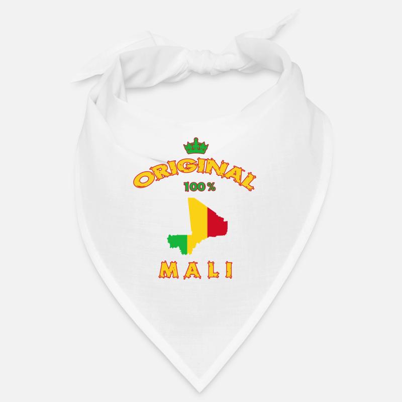 Drapeau du Mali 100 % original Bandana