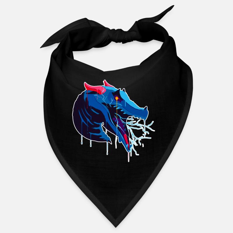 Un beau et effrayant design Behir Monter Bandana