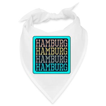 HAMBURG - WILLKOMMEN EMPFANG - ABSCHIED - Bandana - Weiß - Vorne