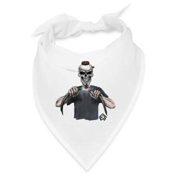 Elektriker, Elektromeister, Mechatroniker - Bandana - Weiß - Vorne