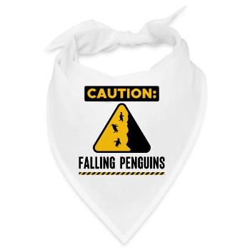 Pinguin Humorvoll Vögel Statement Seevogel - Bandana - Weiß - Vorne