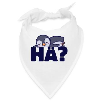 Süß Pinguin Spruch Vogel Tier Arktis Kalt - Bandana - Weiß - Vorne