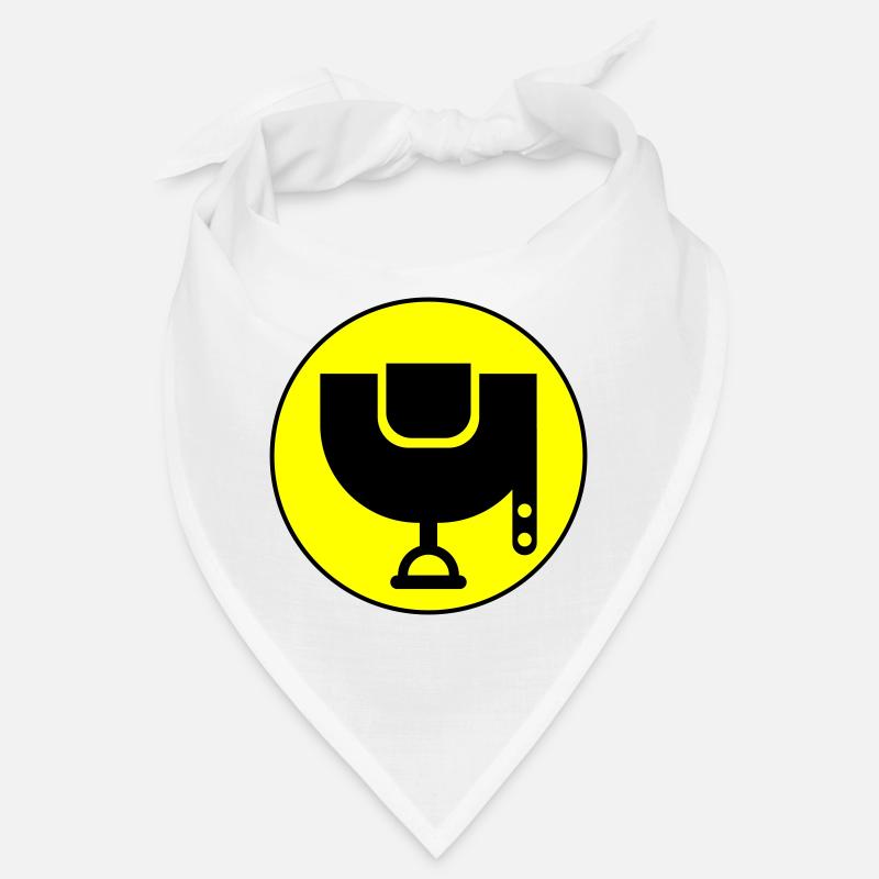 Sattel Symbol - Bandana - Weiß