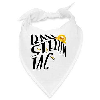 Baustellentag Bauen - Bandana - Weiß - Vorne