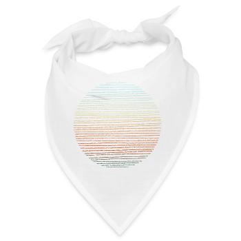 adventure Illustration rund - Bandana - Weiß - Vorne