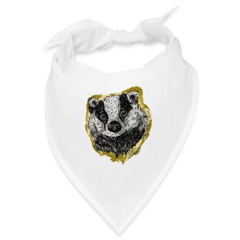 Der Dachs - Bandana - Weiß - Vorne