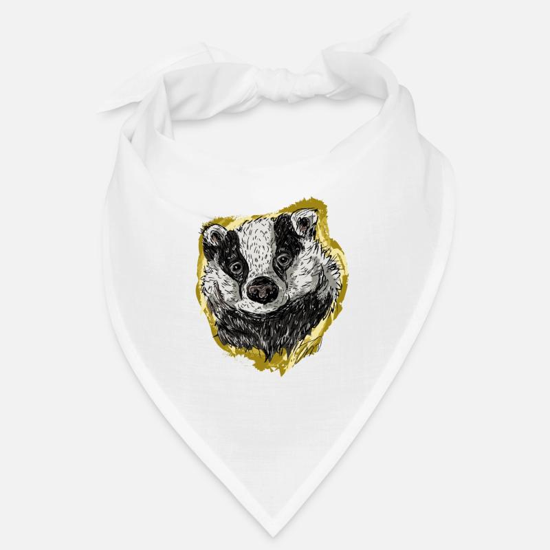 Der Dachs - Bandana - Weiß