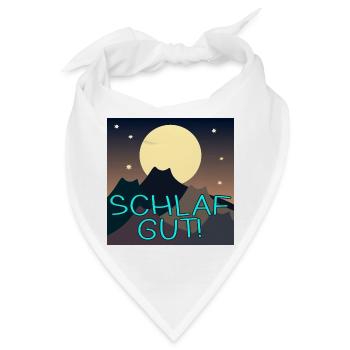 Vollmond Katzen - Bandana - Weiß - Vorne