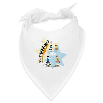 Bereit für die Schule? Cleverer Schüler - Bandana - Weiß - Vorne