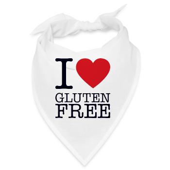 I LOVE GLUTEN FREE - Bandana - Weiß - Vorne