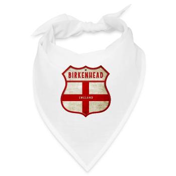 Birkenhead England Wappen - Bandana - Weiß - Vorne