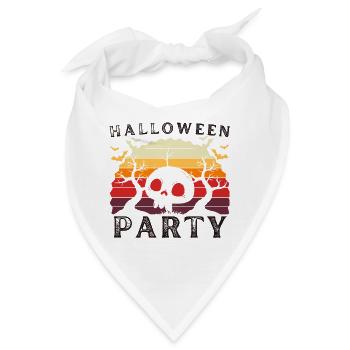 Halloween-Party - Bandana - Weiß - Vorne
