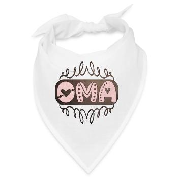 Geschenkideen für Großmama - OMA - Bandana - Weiß - Vorne