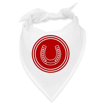 Hufeisen Icon - Bandana - Weiß - Vorne