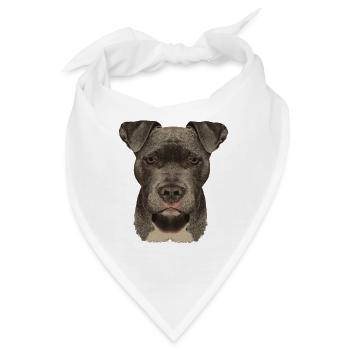 Am Staff, american stafford Terrier - Bandana - Weiß - Vorne