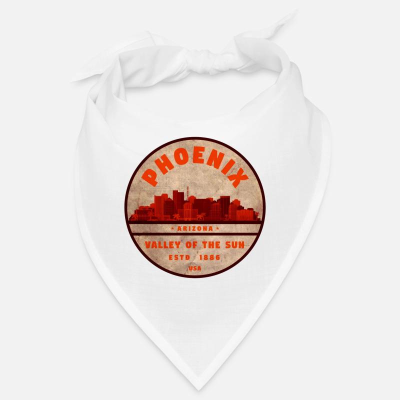 Phoenix Skyline Retro Abzeichen Bandana