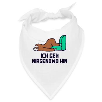 Säugetier Tier faultier Statement Langschläfer - Bandana - Weiß - Vorne