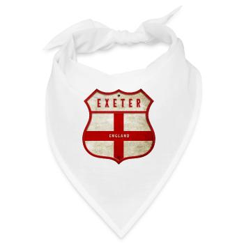 Exeter England Wappen - Bandana - Weiß - Vorne