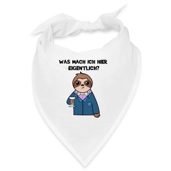 Urwaldbewohner Statement Faultier Relax Säugetier - Bandana - Weiß - Vorne