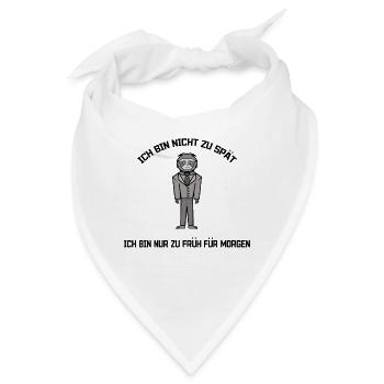 Langschläfer Faultier Säugetier Statement Faul - Bandana - Weiß - Vorne