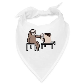 Langschläfer Säugetier Faultier Dschungel Tier - Bandana - Weiß - Vorne