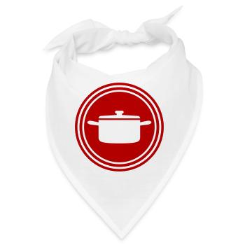 kochtopf Icon - Bandana - Weiß - Vorne