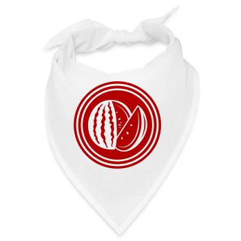 Melone Frucht - Bandana - Weiß - Vorne