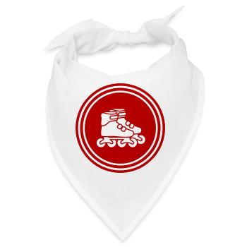 Inline skates icon - Bandana - Weiß - Vorne
