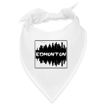 Edmonton Kanada Skyline Silhouette Reise Souvenir - Bandana - Weiß - Vorne