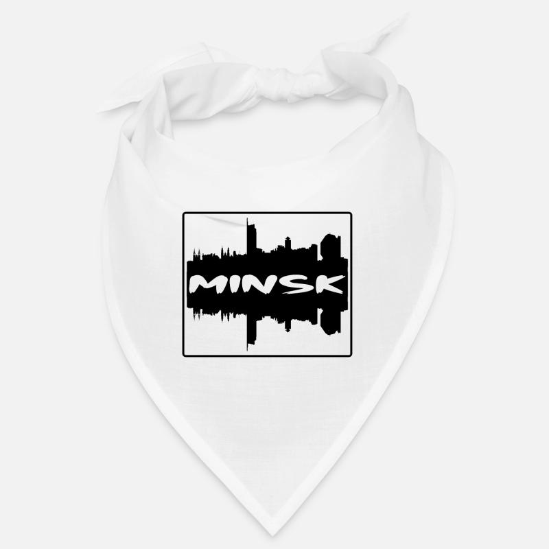 Minsk Biélorussie Skyline Silhouette Souvenir de voyage Bandana