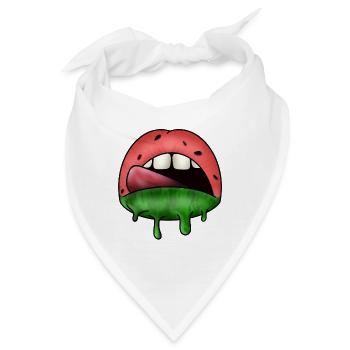 Watermelon lips - Bandana - Weiß - Vorne