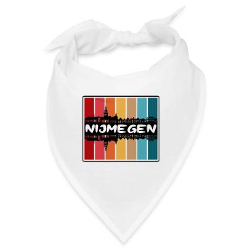 Nijmegen Niederlande Skyline Silhouette Travel Sou - Bandana - Weiß - Vorne