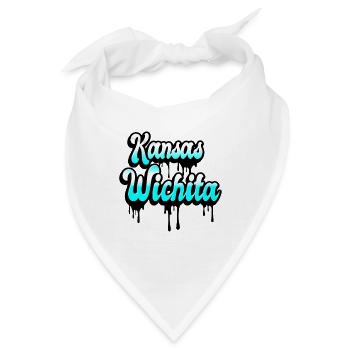 Wichita Kansas Design - Bandana - Weiß - Vorne