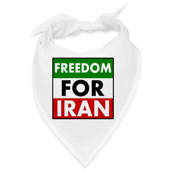 Freedom for iran - Bandana - Weiß - Vorne