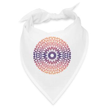 Mandala - Bandana - Weiß - Vorne